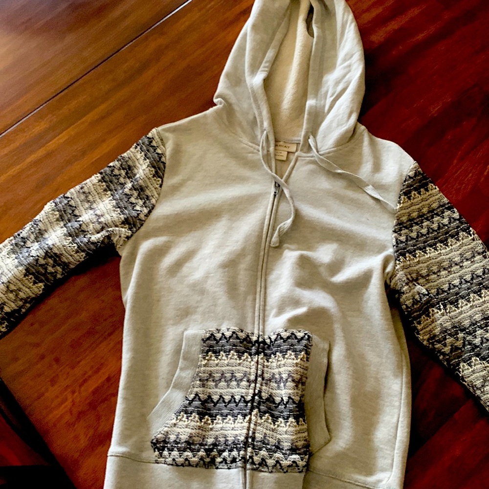 Ariat zip up sweatshirt
